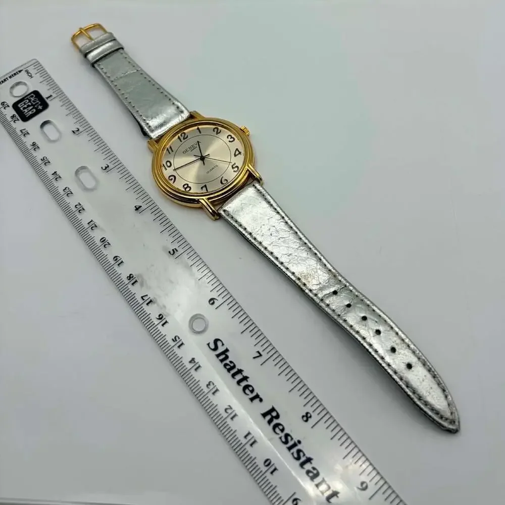 Gold & Silver Geneva Men's Watch